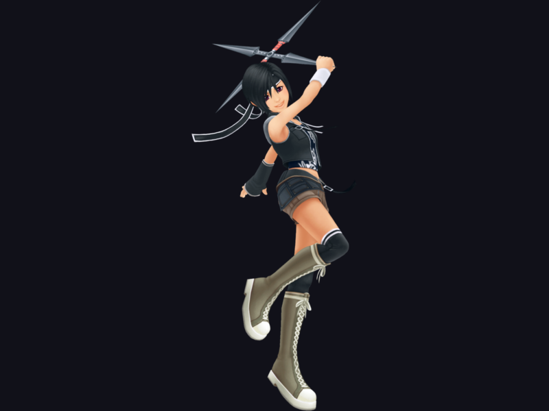Final Fantasy VII, Видеоигры, Yuffie Kisaragi, Простой фон