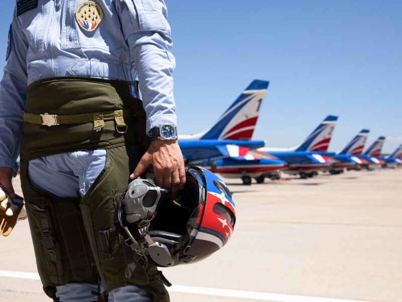 Обои BR 03 Type A Patrouille de France, French Air, black ceramic chronograph, Dornier Alpha Jet на рабочий стол.