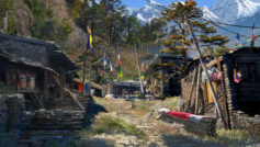 Обои Far Cry 4, Game, Тибет, Игра, Деревня, Поселение, Горы