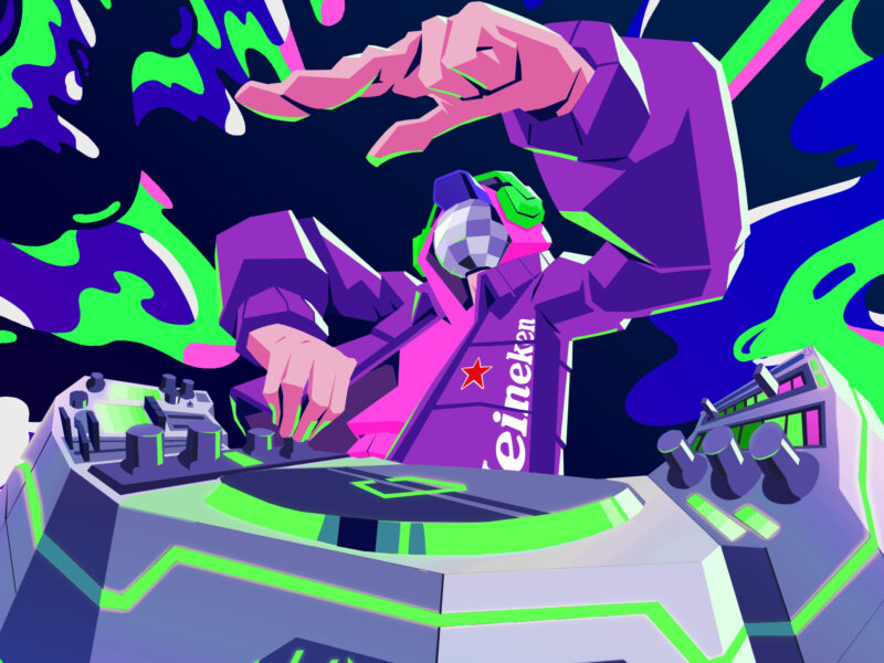 Обои Heineken, DJ, Refresh Your Music на рабочий стол.