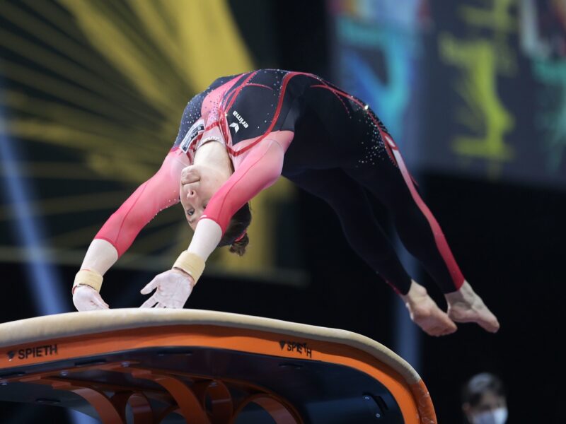 Обои Sarah Voss, Artistic Gymnastics, European Championships на рабочий стол.
