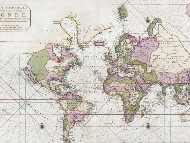 Обои Ancient World Maps, 1693, Pierre Mortier, world map на рабочий стол.