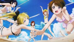 Обои anime, girls, beach volleyball на рабочий стол.