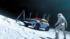 Обои Opel, Solar-powered fun vehicle, Opel Corsa Moon II, Space Tourism, bright future на рабочий стол.