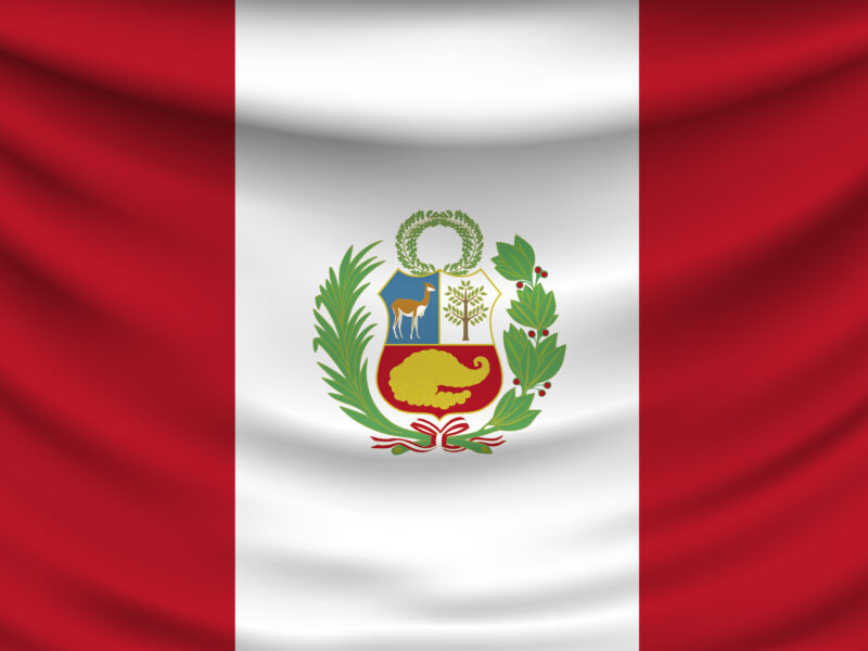 Обои Republic of Peru, state flag, Bandera de Peru на рабочий стол.