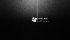 Обои w7, windows 7, обои, черный фон